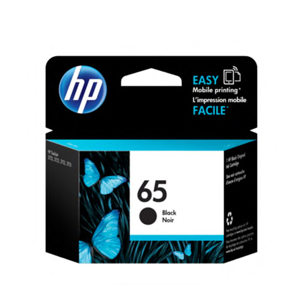 HP 65 黑色原廠墨水匣(N9K02AA)