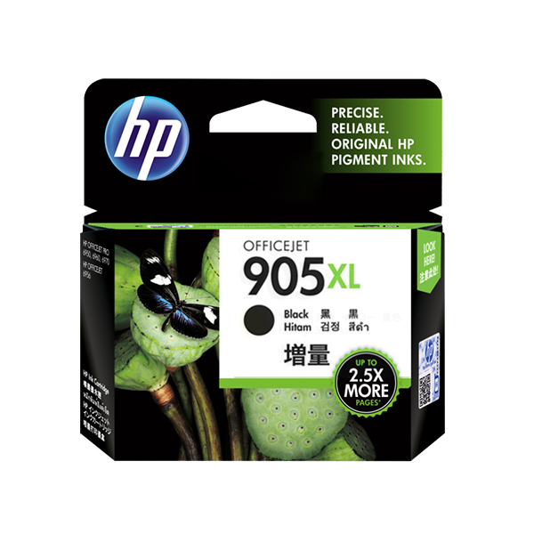 HP 905XL 高印量黑色原廠墨水匣(T6M17AA)