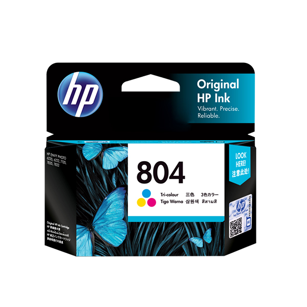 HP 804 三色原廠墨水匣(T6N09AA)
