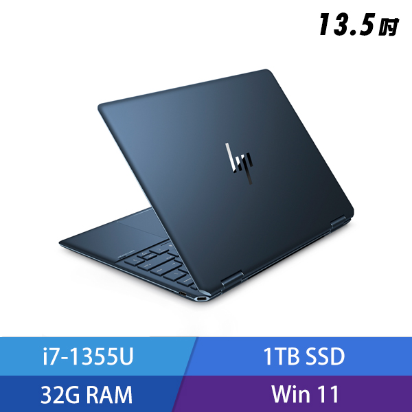 HP Spectre x360 Laptop 14-ef2048TU 13.5吋 超廣角觸控筆電(i7-1355U) - 皇爵藍7Z919PA