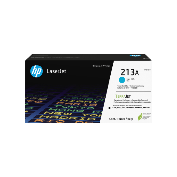 HP 213A LaserJet 青色原廠碳粉匣(W2131A)