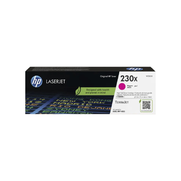 HP 230X LaserJet 洋紅色原廠高印量碳粉匣(W2303X)