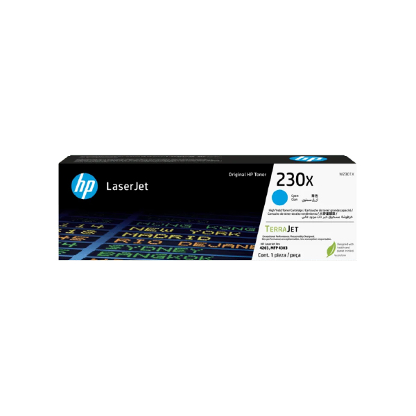 HP 230X LaserJet 青色原廠高印量碳粉匣(W2301X)