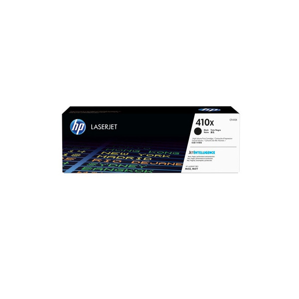 HP 410X LaserJet 高印量黑色原廠碳粉匣 (CF410X)