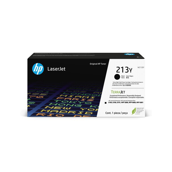 HP 213Y LaserJet 黑色原廠碳粉匣超高印量(W2130Y)
