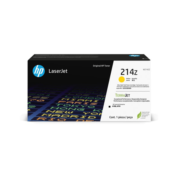 HP 214Z  LaserJet  黃色原廠碳粉匣Ultra印量(W2142Z)