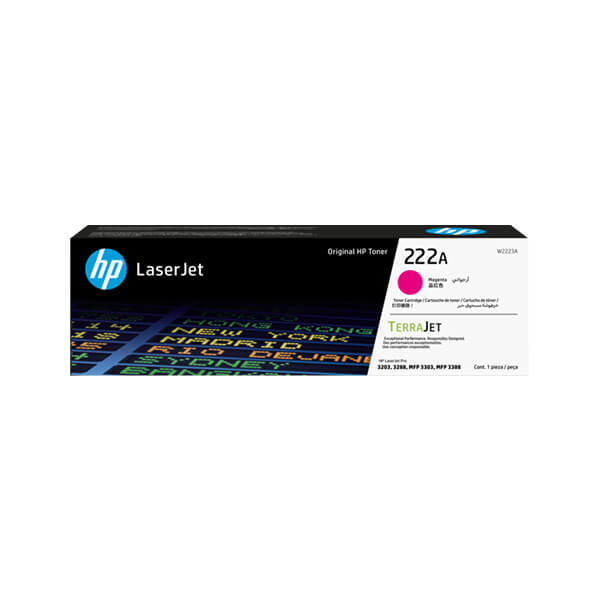 HP 222A LaserJet 洋紅色原廠碳粉匣(W2223A)