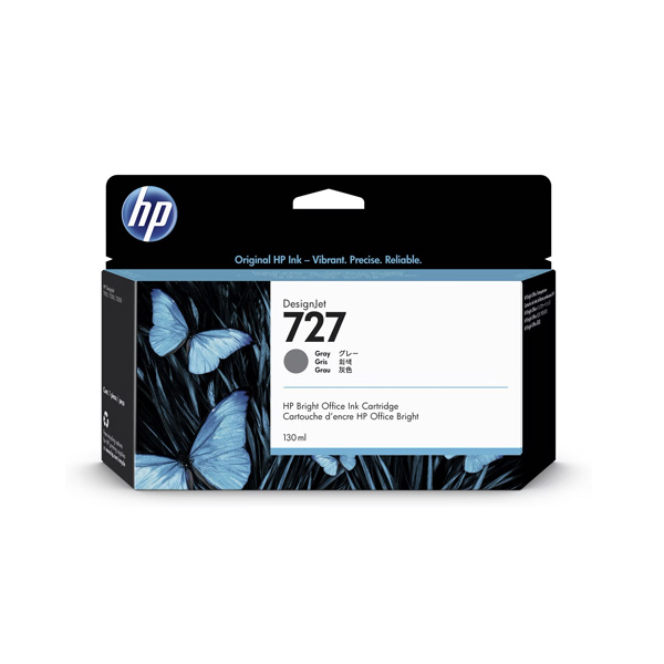 HP 727B 灰色原廠墨水匣 (3WX15A)