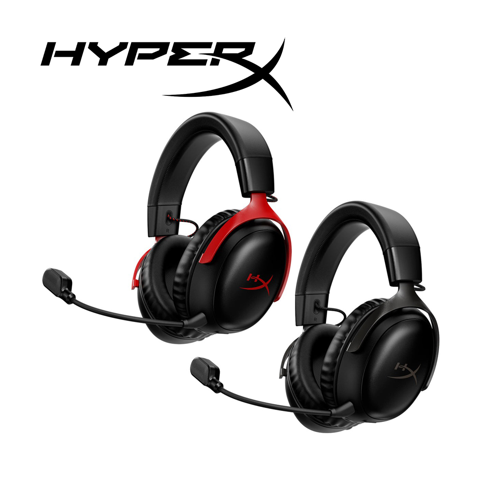 HyperX Cloud III Wireless 無線電競耳機 全黑77Z45AA /黑紅77Z46AA (兩色)