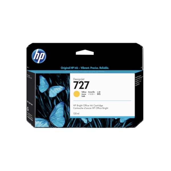 HP 727 黃色原廠墨水匣 (B3P21A)
