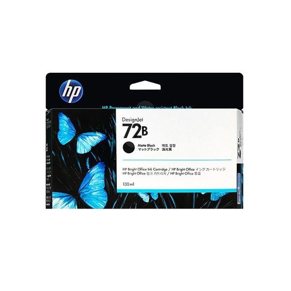 HP 72B 消光黑色原廠墨水匣 (3WX06A)