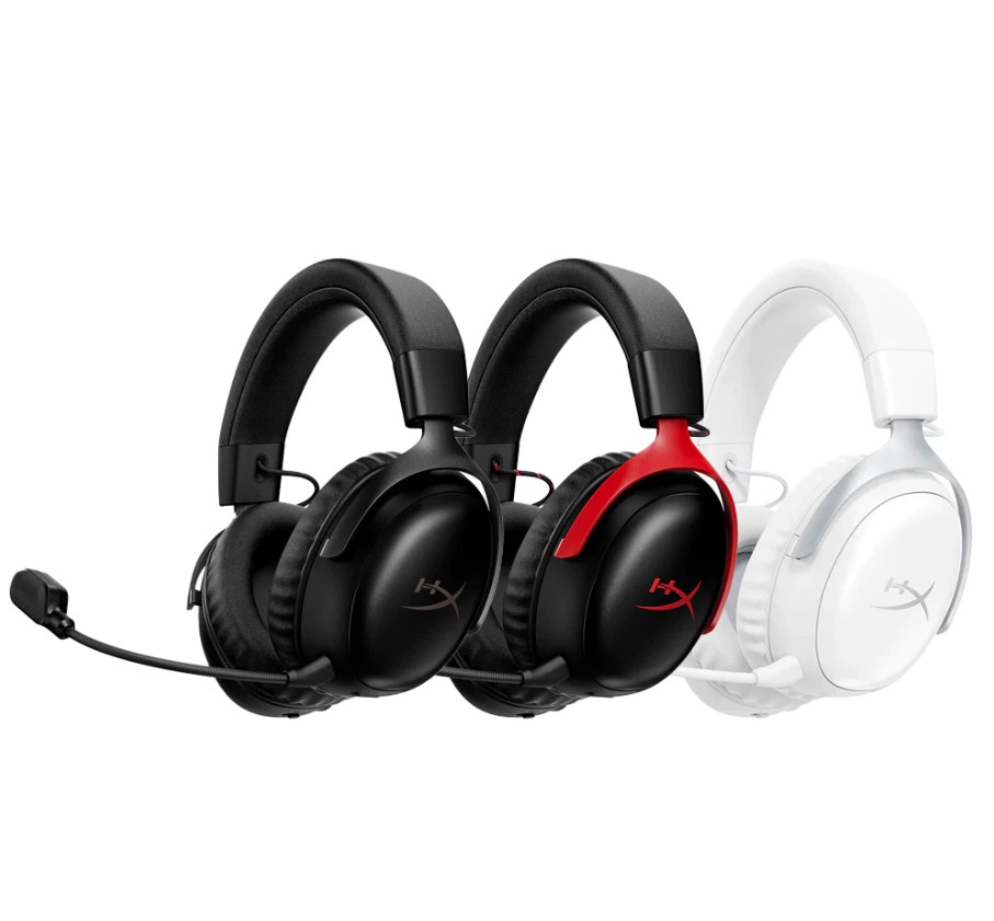 HyperX Cloud III S－Wireless 無線電競耳機-(A59YZAA黑色/A59Z0AA黑紅/AX6G1AA白色)