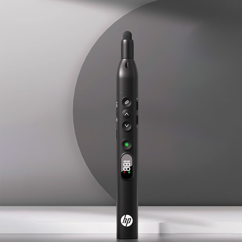 HP 惠普 SS251P 多功能 無線觸控 伸縮簡報筆 (綠光充電版）黑