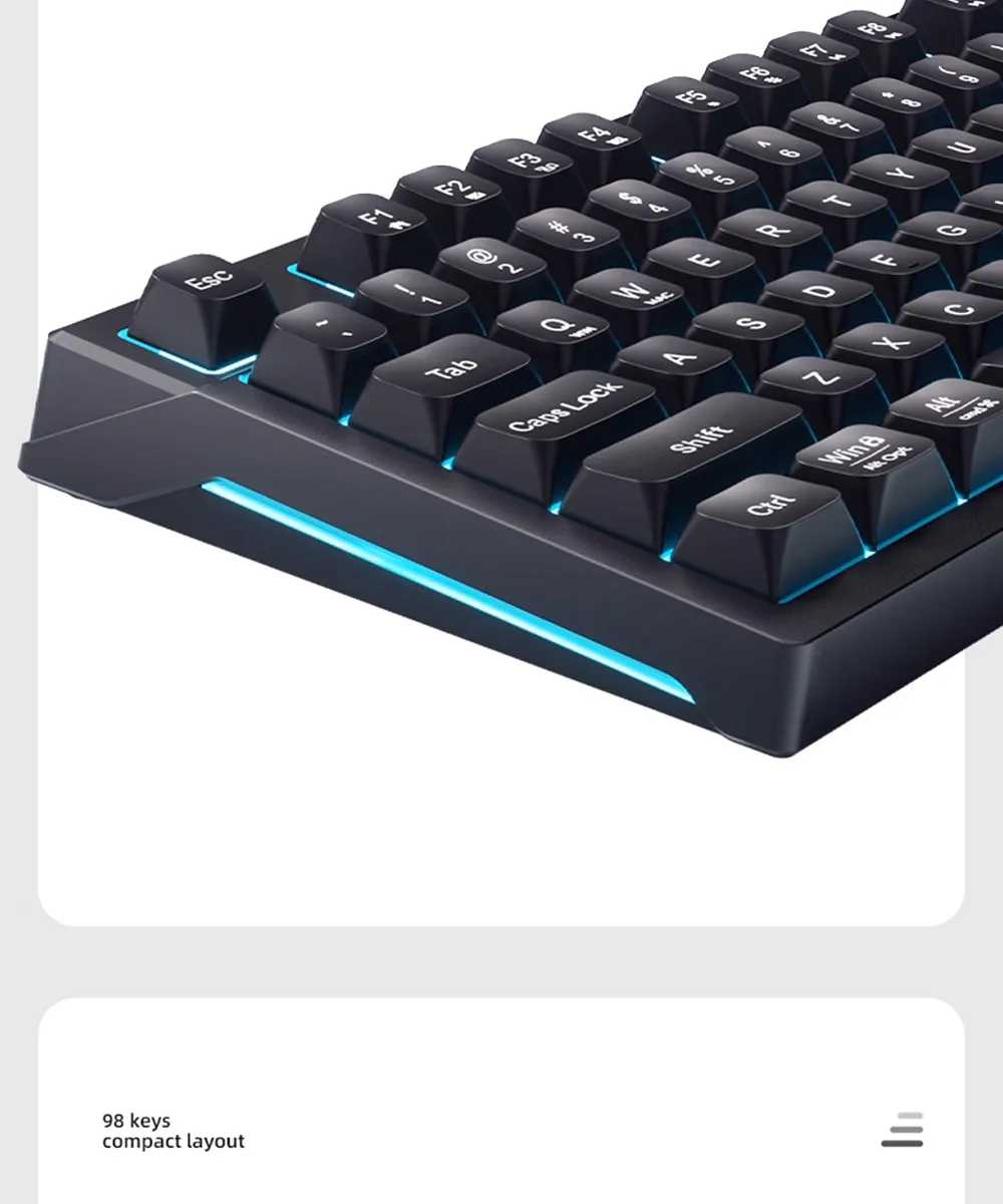 HP 惠普 K500F 機械手感游戲有線球型鍵盤