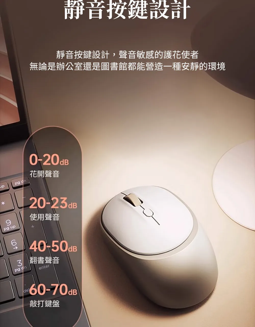 HP 惠普 M231SE 銀白輕音設計 雙模無線滑鼠