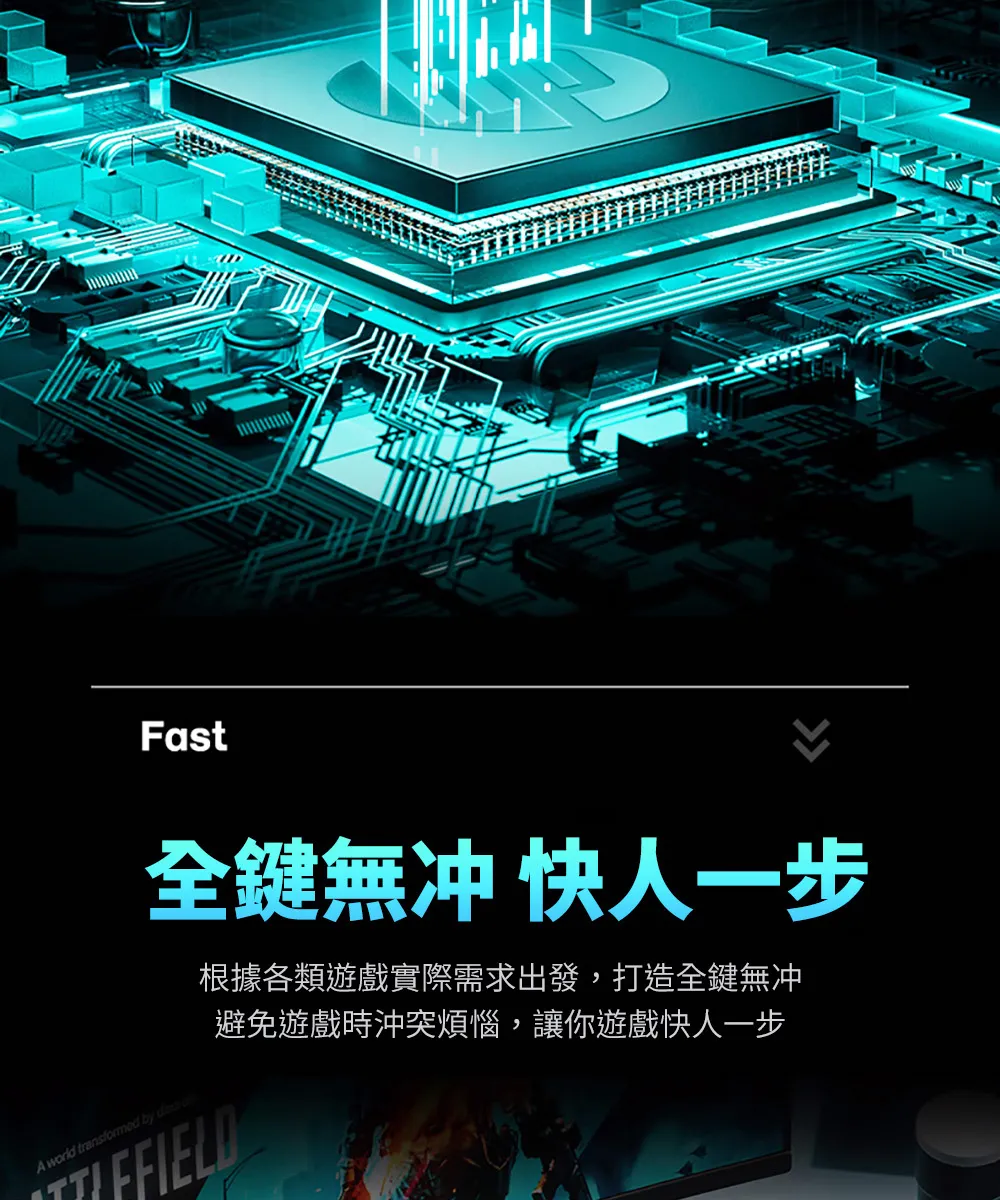 HP 惠普 GK100-新版  電競有線機械式 鍵盤