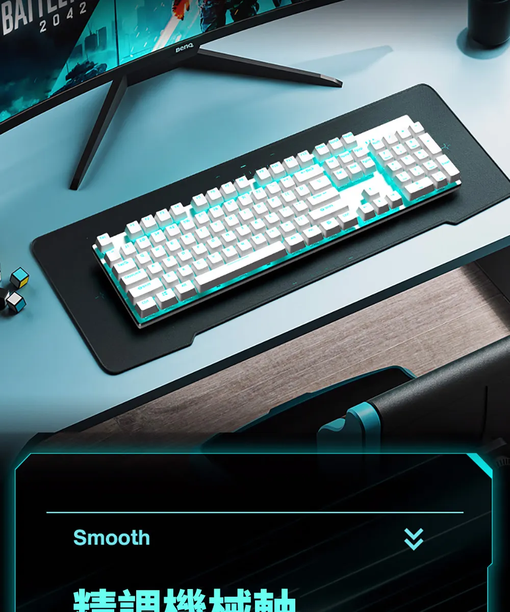 HP 惠普 GK100-新版  電競有線機械式 鍵盤