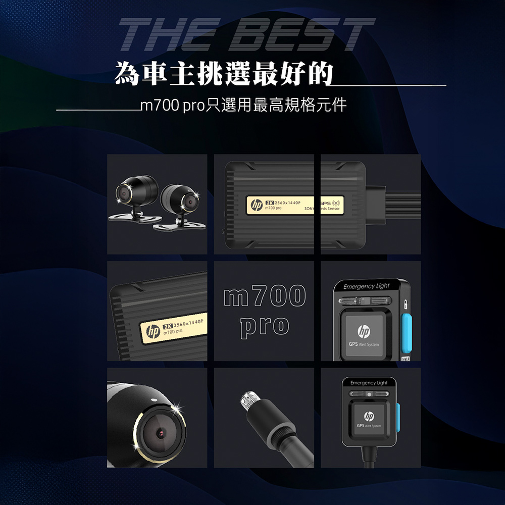 HP 惠普 Moto Cam M700PRO 前後雙錄 WIFI+OTA更新+GPS測速 SONY鏡頭2K畫質行車行車記錄器,M700PRO,HP惠普MotoCamM700PRO前後雙錄WIFI+OTA更新+GPS測速SONY鏡頭2K畫質行車行車記錄器,商品特點,行車紀錄器,機車後視鏡