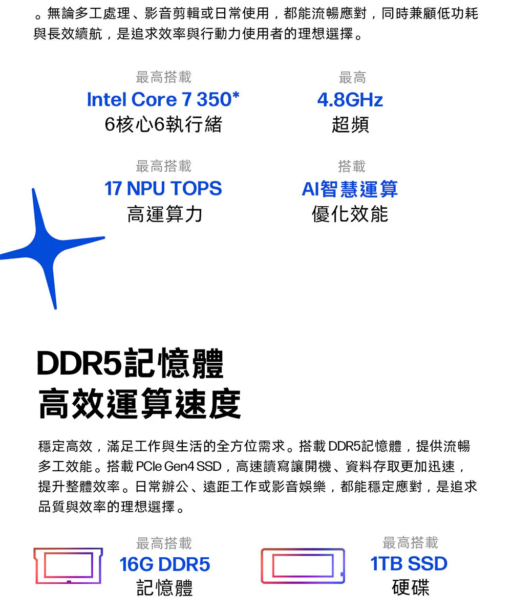 HP 惠普 HP OmniBook 3 AI 17-dg0005TU 17吋AI筆電 (冰川銀),高規格OLED觸控螢幕,17-dg0005TU,HP惠普HPOmniBook3AI17-dg0005TU17吋AI筆電(冰川銀),商品特點,商品簡介