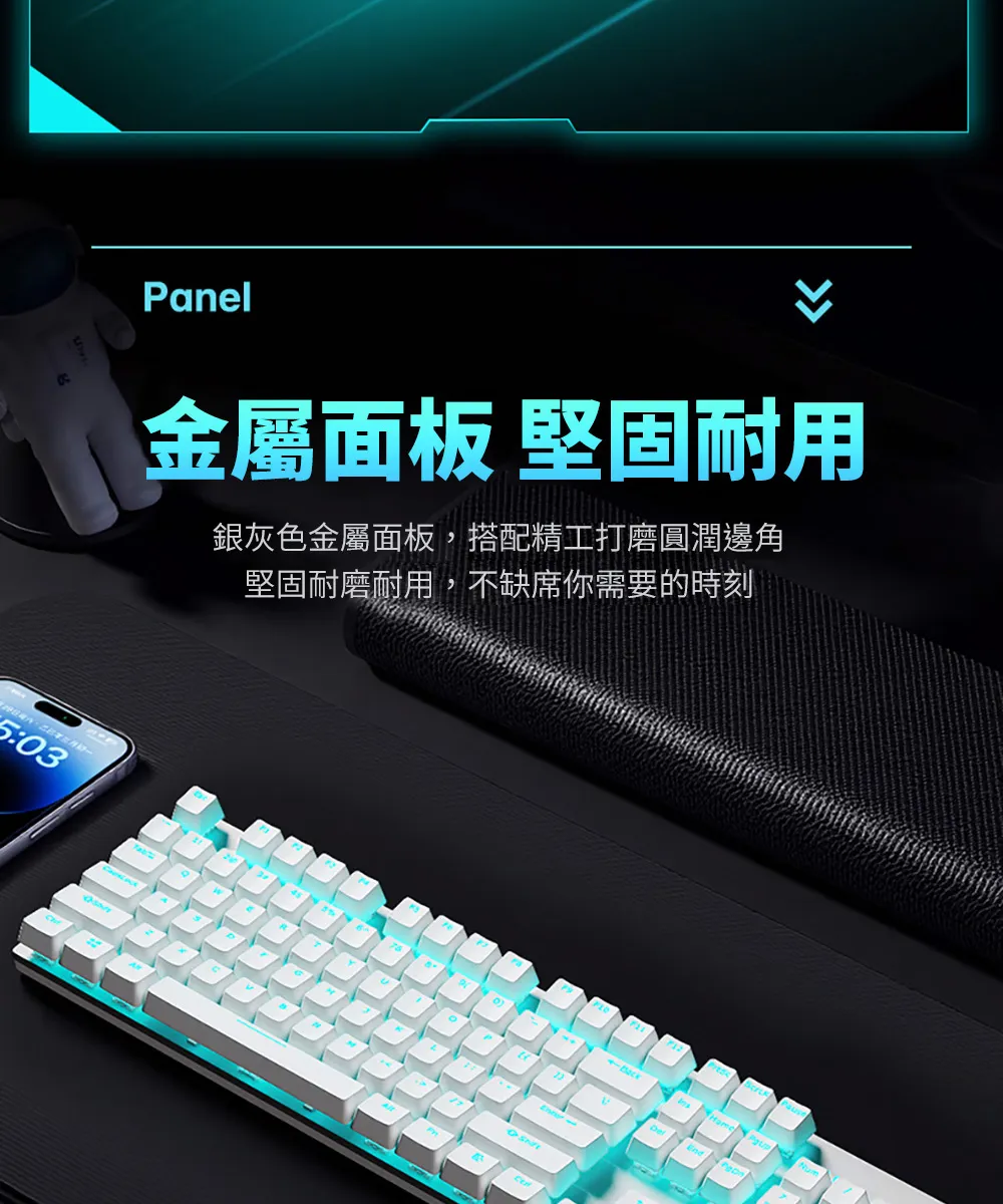 HP 惠普 GK100-新版  電競有線機械式 鍵盤