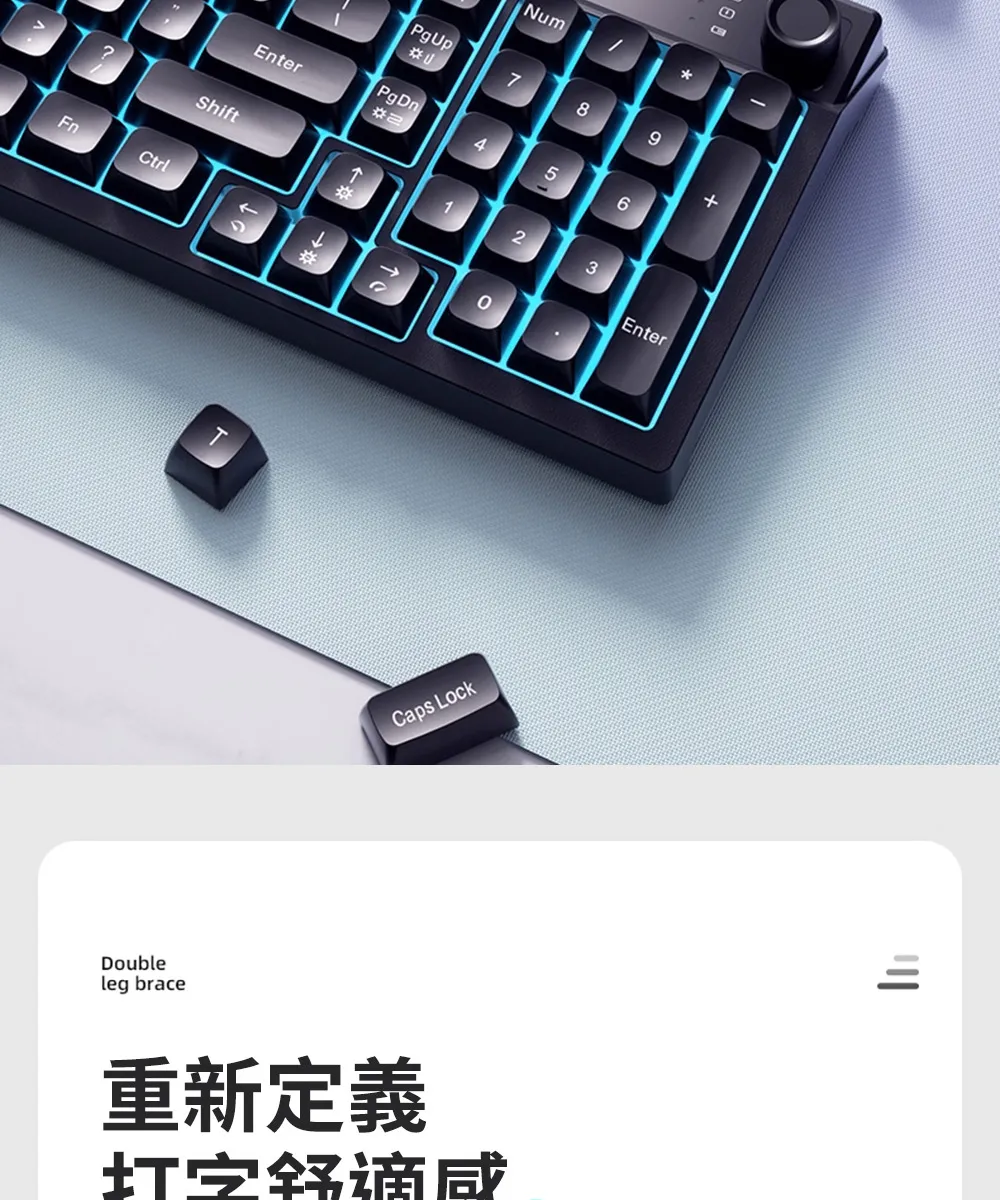 HP 惠普 K500F 機械手感游戲有線球型鍵盤