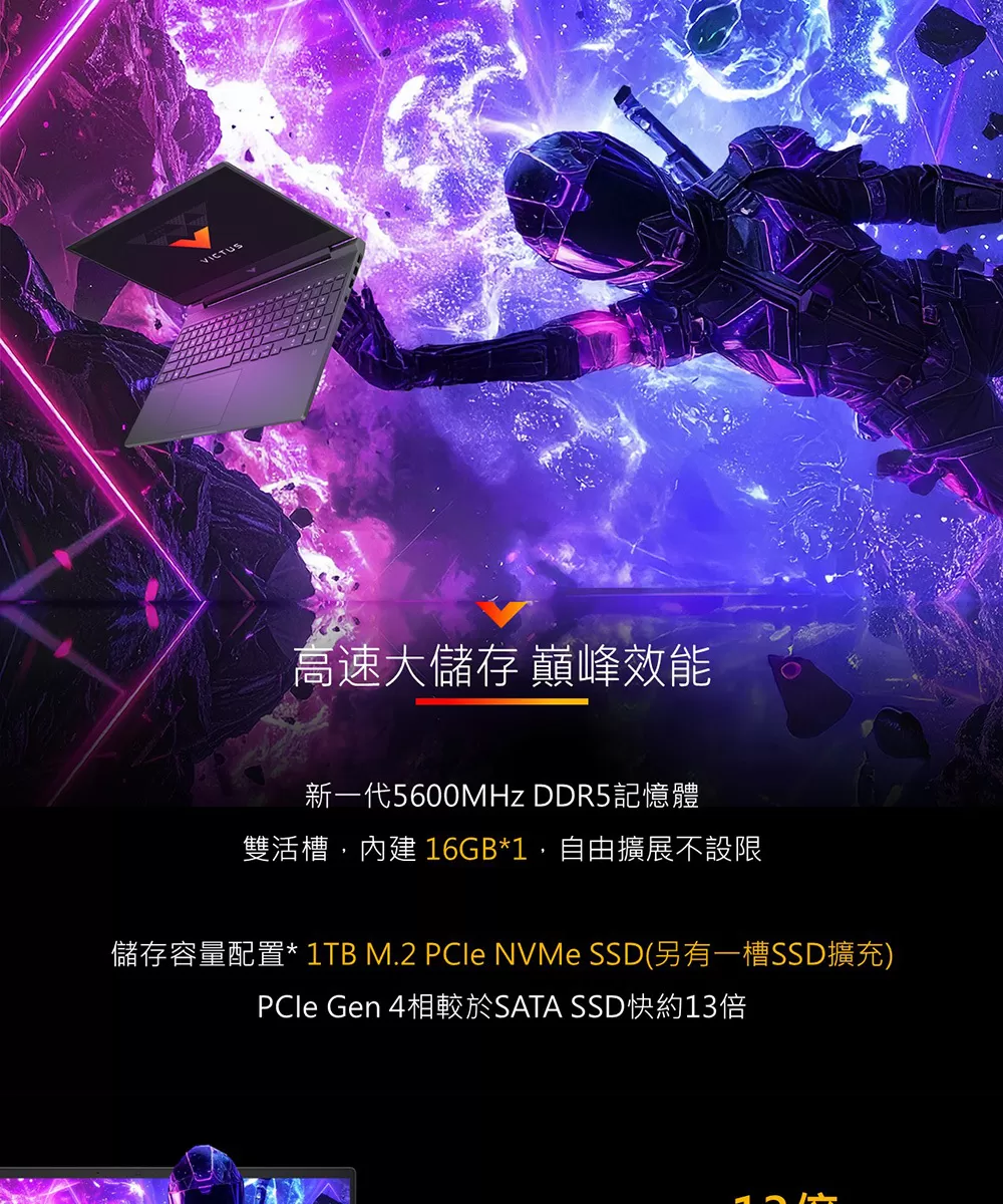 HP 惠普 Victus Gaming 15-FA2184TX 黑騎士 15吋電競筆電,15-FA2184TX,HP惠普VictusGaming15-FA2184TX黑騎士15吋電競筆電,商品特點,商品簡介,筆記型電腦
