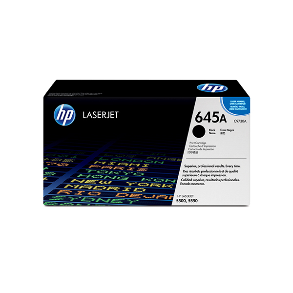 HP 645A LaserJet 黑色原廠碳粉匣(C9730A)