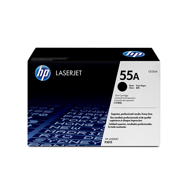 HP 55A LaserJet 黑色原廠碳粉匣(CE255A)