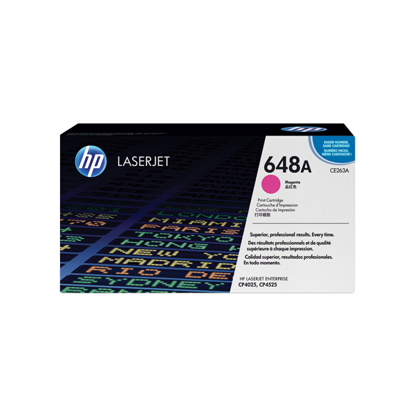 HP 648A 紅色原廠 LaserJet 碳粉匣 (CE263A)