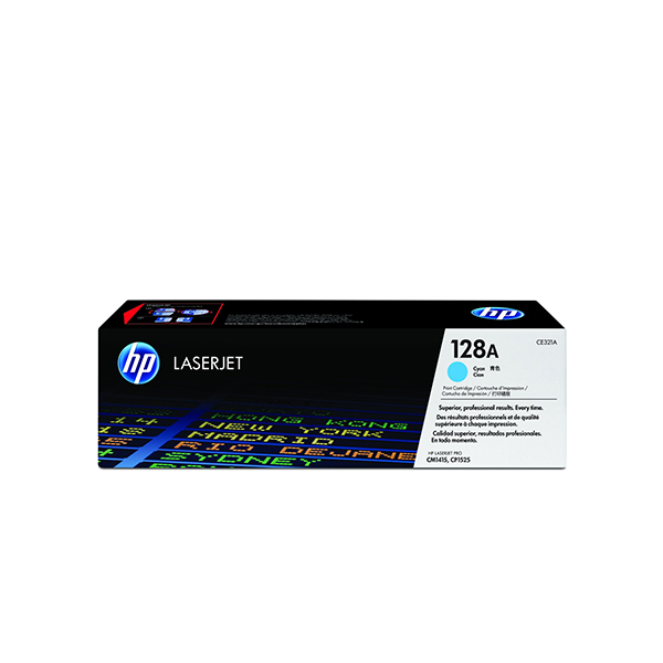 HP 128A LaserJet 青色原廠碳粉匣(CE321A)