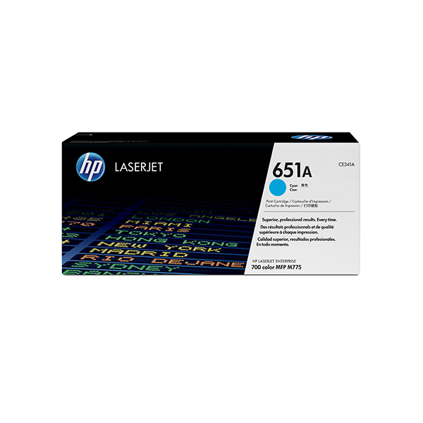 HP 651A 青色原廠 LaserJet 碳粉匣(CE341A)