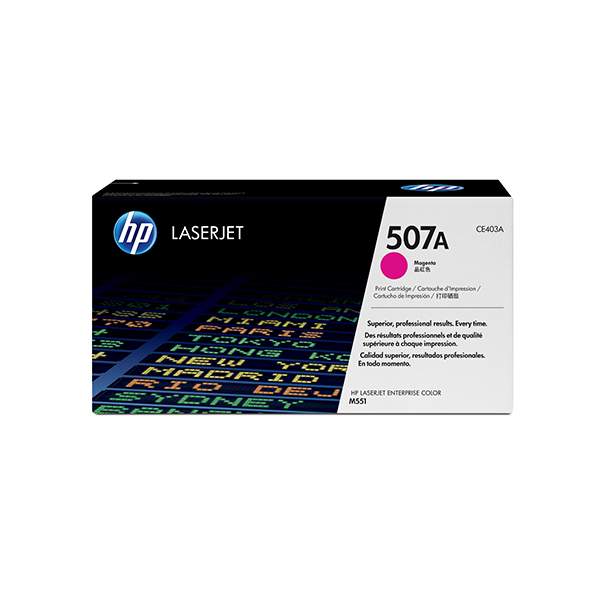 HP 507A LaserJet 洋紅色原廠碳粉匣(CE403A)