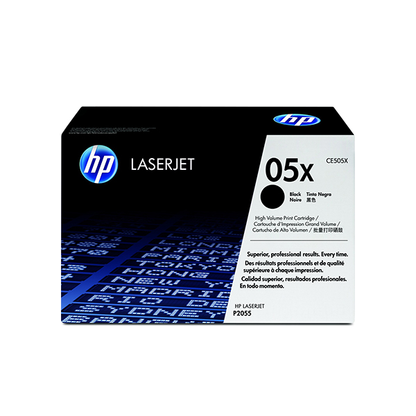 HP 05X LaserJet 高列印量黑色原廠碳粉匣(CE505X)