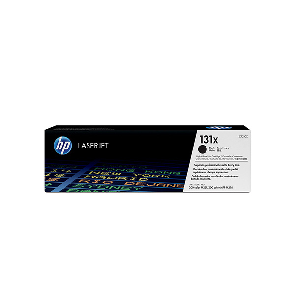HP 131X LaserJet 高容量黑色原廠碳粉匣(CF210X)