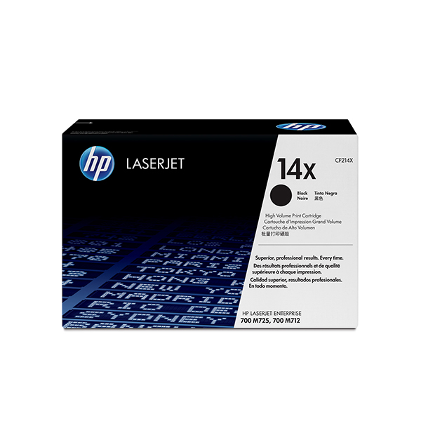 HP 14X LaserJet 高容量黑色原廠碳粉匣(CF214X)