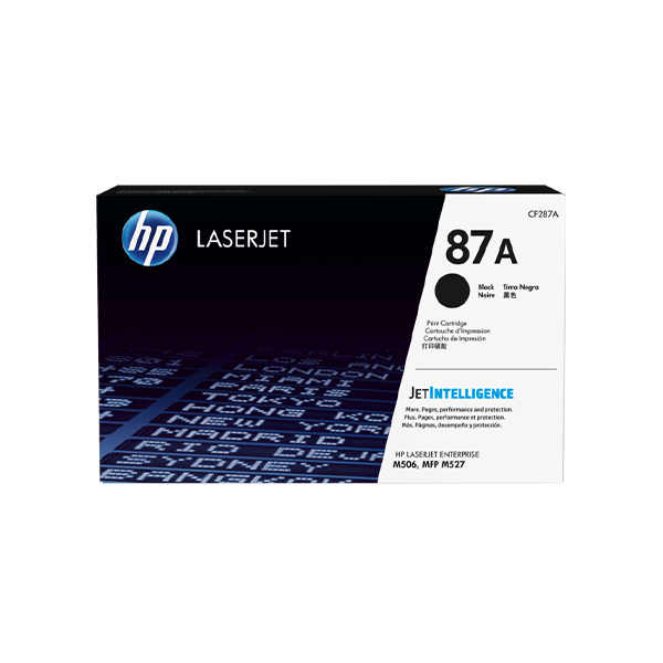 HP 87A LaserJet 黑色原廠碳粉匣(CF287A)