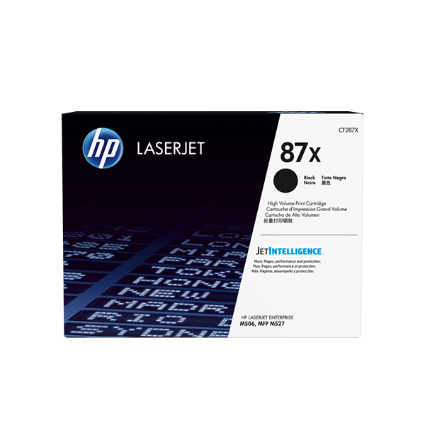 HP 87X LaserJet 高列印量黑色原廠碳粉匣(CF287X)
