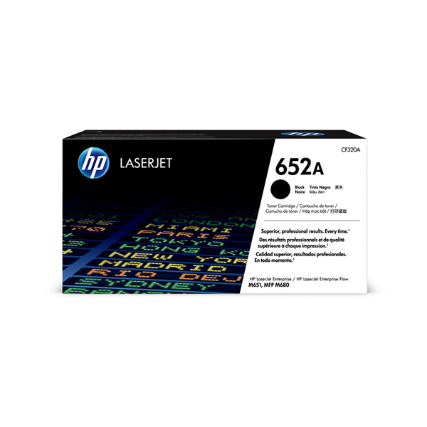 HP 652A 黑色原廠 LaserJet 碳粉匣 (CF320A)