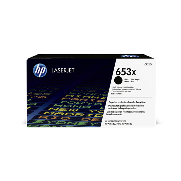HP 653X 黑色原廠 LaserJet 高容量碳粉匣 (CF320X)