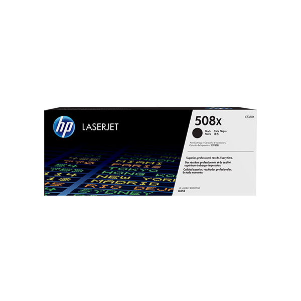HP 508X LaserJet 高列印量黑色原廠碳粉匣(CF360X),508,M553,M552,M577,碳粉匣