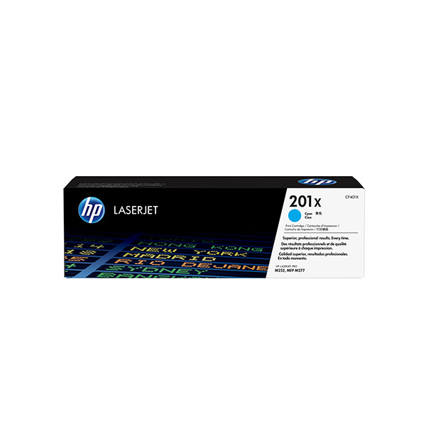 HP 201X LaserJet 高列印量青色原廠碳粉匣(CF401X)