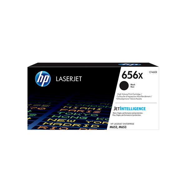 HP 656X LaserJet 高列印量黑色原廠碳粉匣(CF460X)