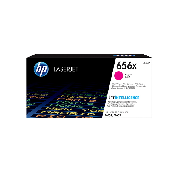 HP 656X LaserJet 高列印量洋紅色原廠碳粉匣(CF463X)