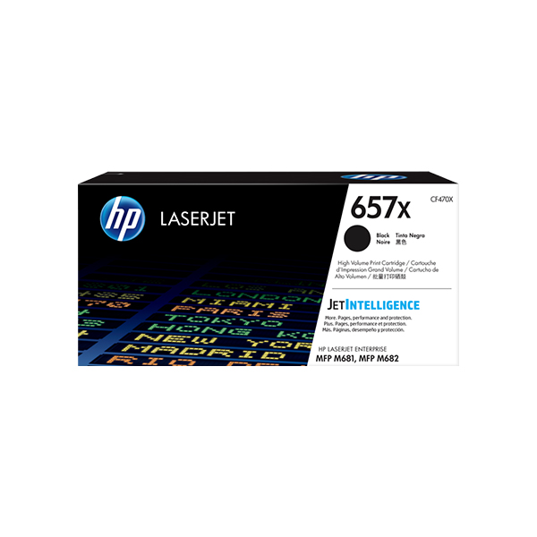 HP 657X LaserJet 高列印量黑色原廠碳粉匣(CF470X)