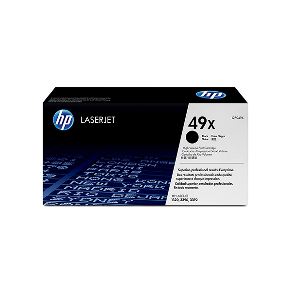 HP 49X LaserJet 高容量黑色原廠碳粉匣(Q5949X)