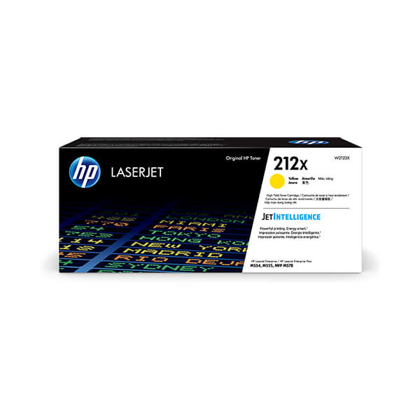 HP 212X LaserJet 高印量黃色原廠碳粉匣 (W2122X)