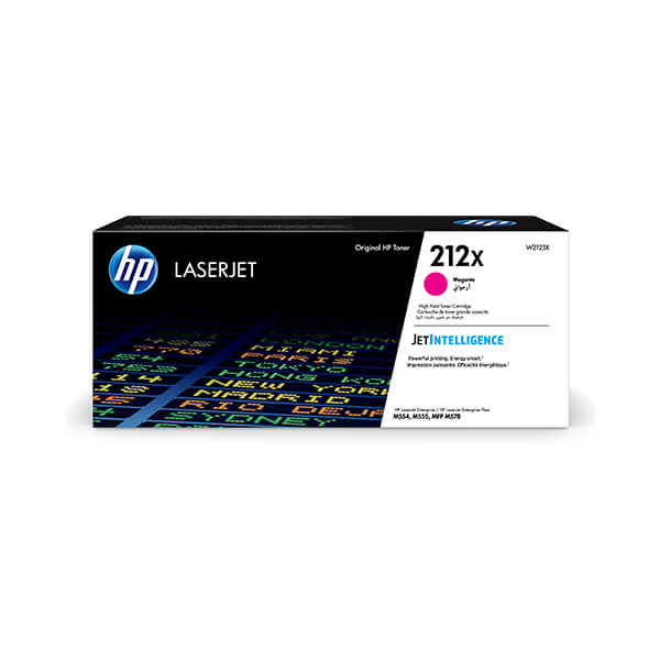HP 212X LaserJet 高印量洋紅色原廠碳粉匣 (W2123X)