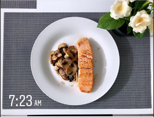 健康早餐甩油 蘑菇+鮭魚