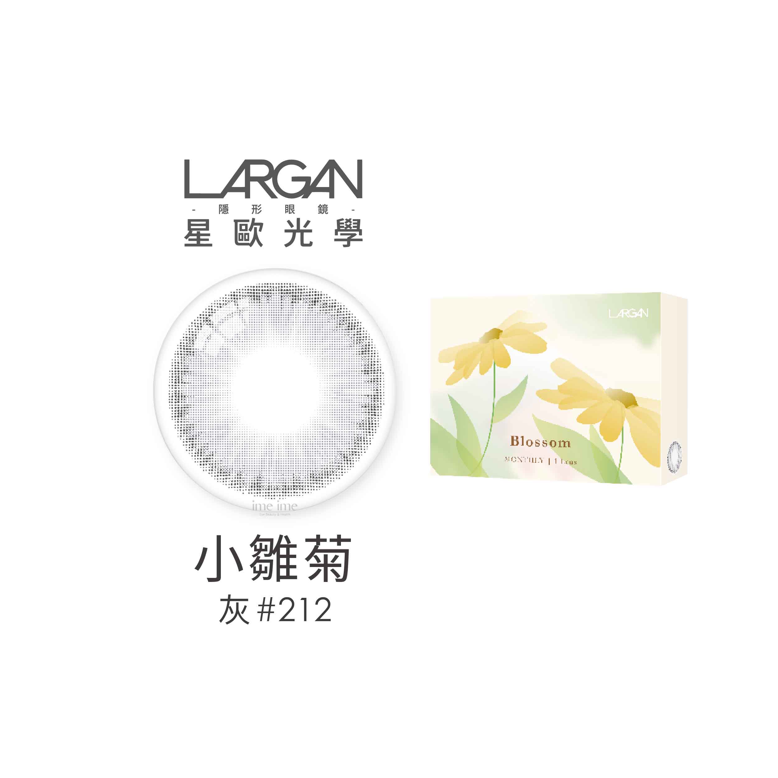 LARGAN星歐香氛系列彩色月拋1片裝-小雛菊#212