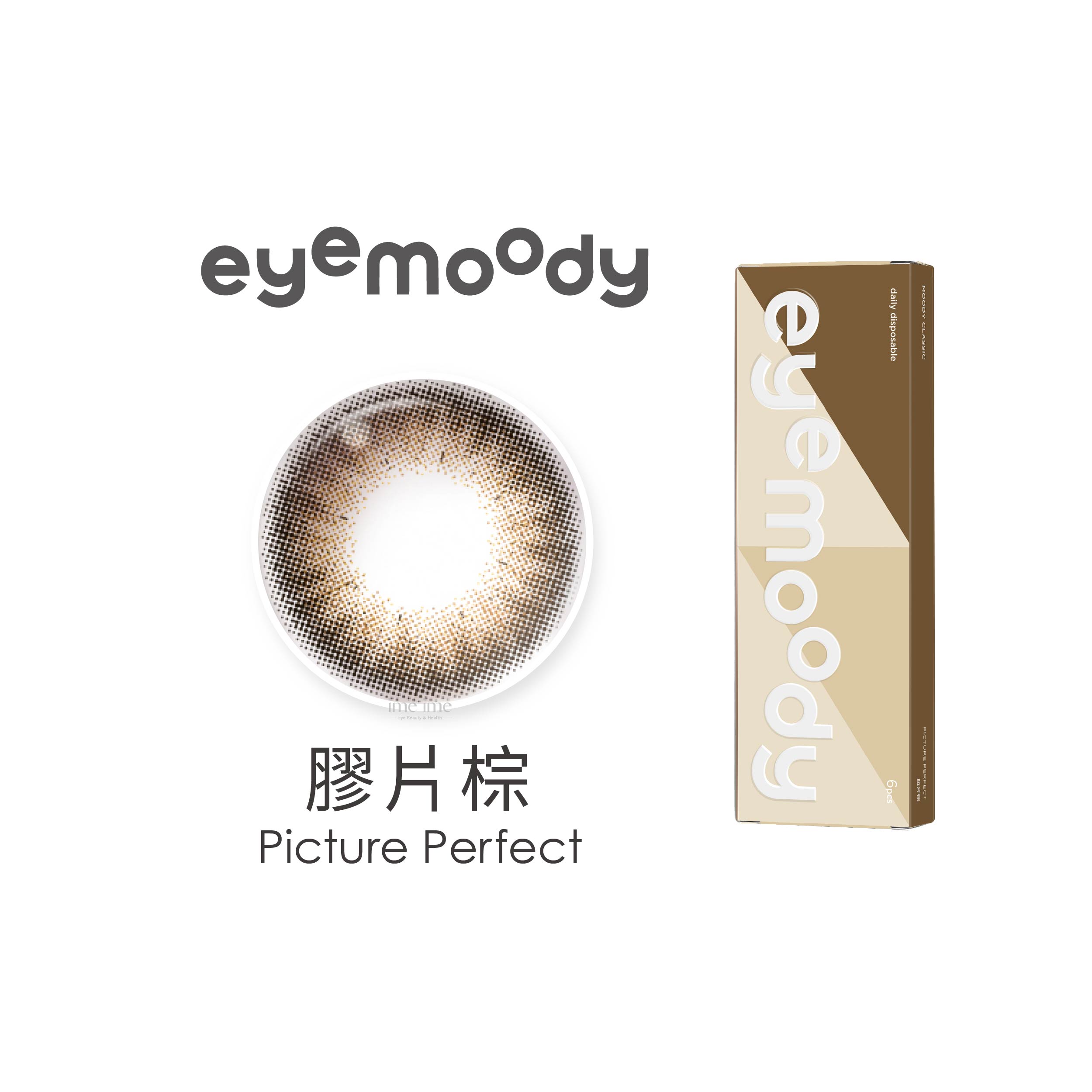 eyemoody目荻彩色日拋6片裝-膠片棕 PICTURE PERFECT